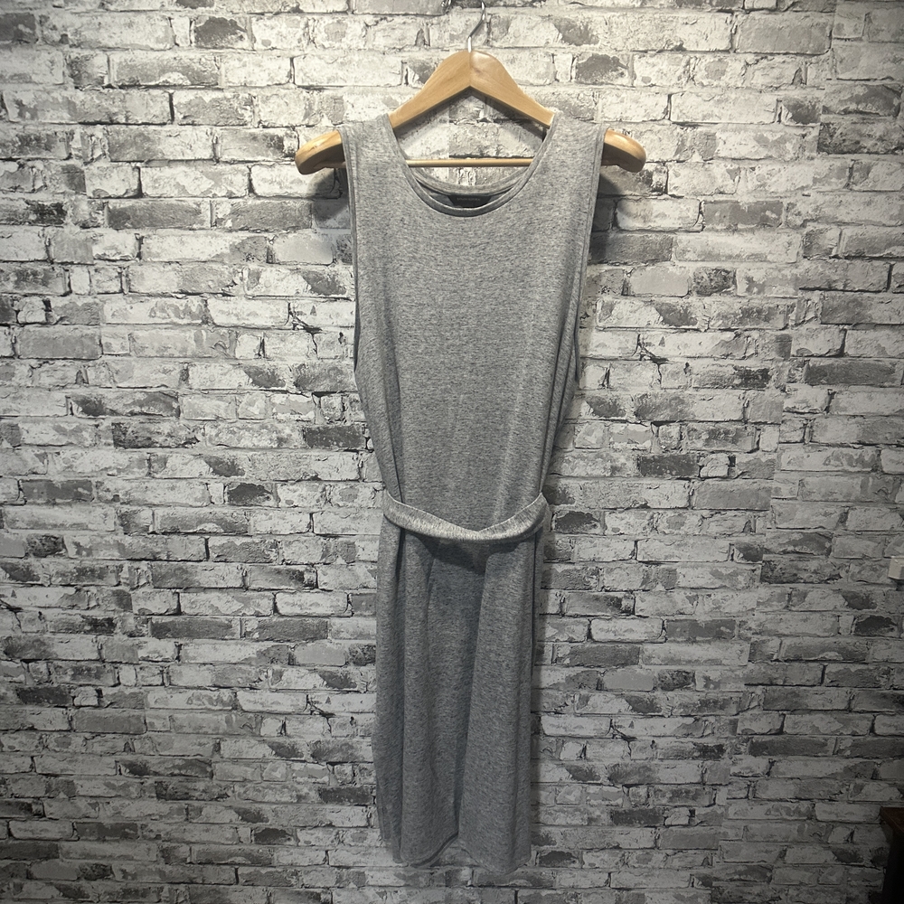 EUC Banana Republic Gray Sleeveless Belted Dress Size XXL